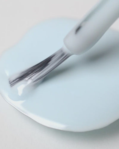 Pastel blue nail polish drop by sienna